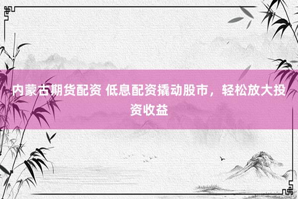 内蒙古期货配资 低息配资撬动股市，轻松放大投资收益